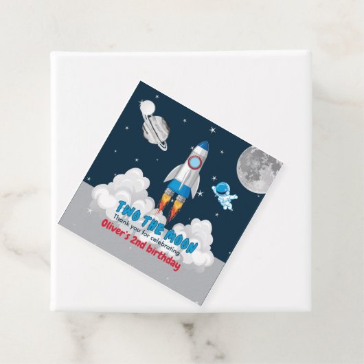 Two The Moon Boy Space Rocket 2nd Birthday  フェイバータグ (インサイチュ)