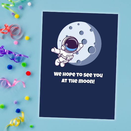 Two The Moon Boy Space Rocket Lift Off 2nd Bday 招待状