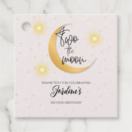 Two The Moon Elegant Gender Neutral 2nd Birthday  フェイバータグ