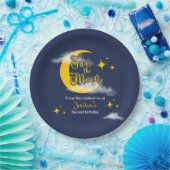 Two The Moon Elegant Gender Neutral 2nd Birthday  ペーパープレート (パーティー)