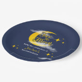 Two The Moon Elegant Gender Neutral 2nd Birthday  ペーパープレート (アングル)