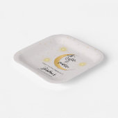 Two The Moon Elegant Gender Neutral 2nd Birthday  ペーパープレート (傾斜あり)