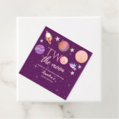 Two The Moon Girl Space Pink Planets 2nd Bday フェイバータグ (インサイチュ)