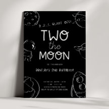 Two the Moon Invitation
