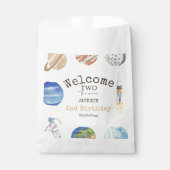 Two The Moon | Modern Space 2nd Birthday Décor フェイバーバッグ (正面)