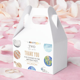 Two The Moon | Modern Space 2nd Birthday Décor フェイバーボックス