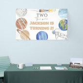 Two The Moon | Modern Space 2nd Birthday Décor 横断幕 (トレードショー)