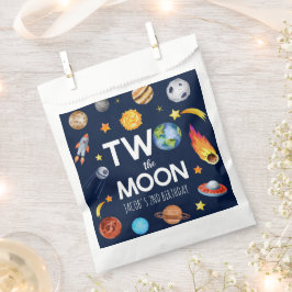Two The Moon Outer Space Planet誕生日パーティー フェイバーバッグ