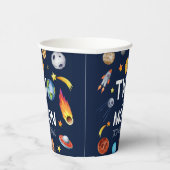 Two The Moon Outer Space Planet誕生日パーティー 紙コップ (右)