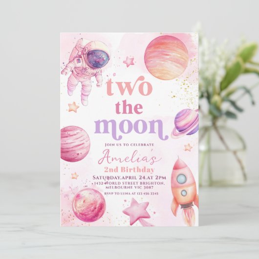 Two the Moon Outerspace 2nd Birthday  招待状 (スタンド正面)