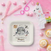 Two The Moon Planets Gender Neutral 2nd Birthday  ペーパープレート (パーティー)