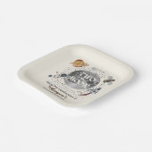 Two The Moon Planets Gender Neutral 2nd Birthday  ペーパープレート (傾斜あり)