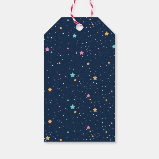 Two the Moon Rocket Ship 2nd誕生日パーティー写真 ギフトタグ (裏面)