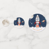 Two the Moon Rocket Ship 2nd誕生日パーティー写真 コンフェッティ (正面)