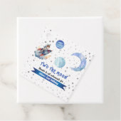 Two The Moon Rocket Space Blue Boy 2nd Birthday  フェイバータグ (インサイチュ)