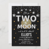 Two the Moon Second Birthday Invitation 招待状 (正面)