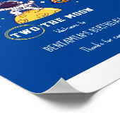 Two The Moon second birthday kids Party ポスター (角)