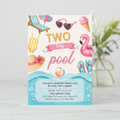 Two The Pool Summer Birthday Party 招待状 (スタンド正面)