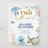 TWO the sea birthday invitation 招待状 (正面)