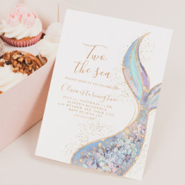 TWO the Sea Mermaid 2nd Birthday招待状 招待状