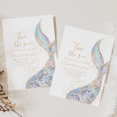 TWO the Sea Mermaid 2nd Birthday招待状 招待状