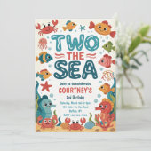Two the Sea Under the Sea 2歳の誕生日 招待状 (スタンド正面)
