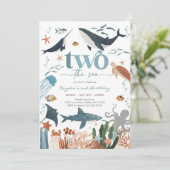 Two The Sea Under The Sea 2nd Birthday Invitation 招待状 (スタンド正面)