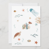 Two The Sea Under The Sea 2nd Birthday Invitation 招待状 (裏面)