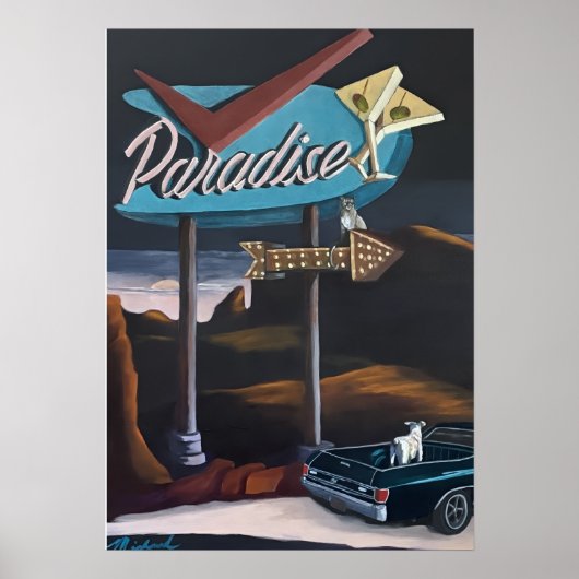 Two Tickets a Retro Las Vegas Sign poster ポスター (正面)