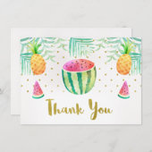 Two-tii Fruttiの誕生日のサンキューカード サンキューカード (正面/裏面)