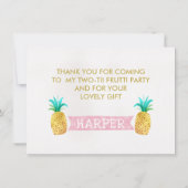 Two-tii Fruttiの誕生日のサンキューカード サンキューカード (裏面)