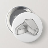 Two tin cans with ham, fish, or other food 缶バッジ (正面&裏面)