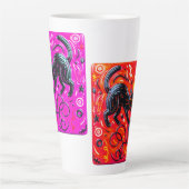 Two-Tone Black Cat カフェラテマグ (正面)