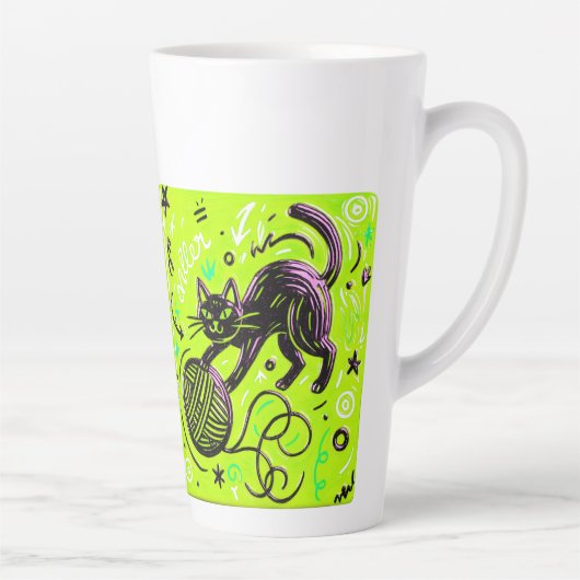 Two-Tone Cat カフェラテマグ (右)