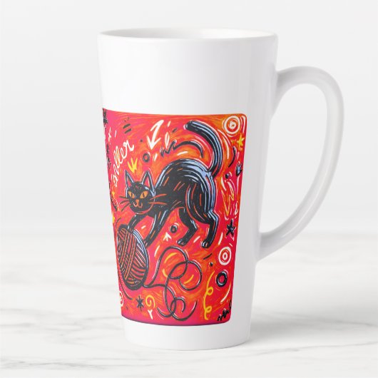 Two-Tone Cat Latte カフェラテマグ (右)