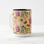 Two-Tone Coffee Mug design  ツートーンマグカップ (正面左)