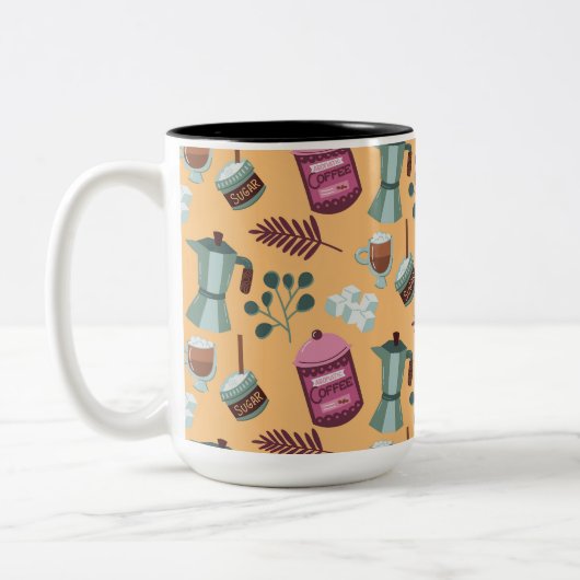 Two-Tone Coffee Mug design  ツートーンマグカップ (左)