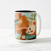 Two-Tone Cozy Sip Coffee Mug ツートーンマグカップ (正面右)