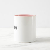 Two-Tone Custom PINK Mug Blank Template - 11oz. ツートーンマグカップ (中央)