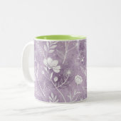 Two-Tone Dreamy Floral Mug ツートーンマグカップ (正面左)