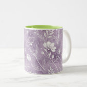 Two-Tone Dreamy Floral Mug ツートーンマグカップ (正面右)