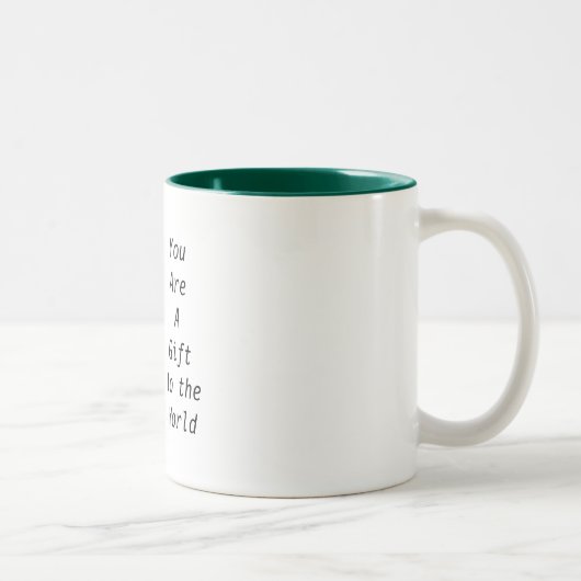 two tone emerald green interior coffee mug ツートーンマグカップ (右)