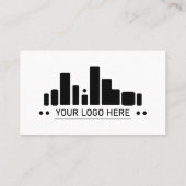 Two Tone Greenプロフィール写真とロゴ 名刺 (裏面)