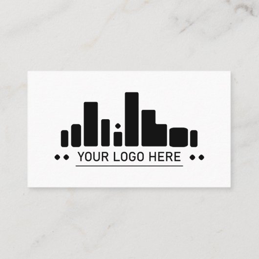 Two Tone Greenプロフィール写真とロゴ 名刺 (裏面)