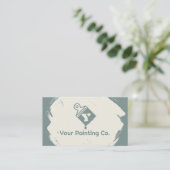 Two Tone Green Painting Company 名刺 (スタンド正面)