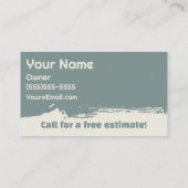 Two Tone Green Painting Company 名刺 (裏面)