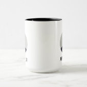 Two Tone Minimalist カスタム 名前 写真 / ロゴ マグカップ (中央)