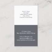 Two Tone Monogram名刺 名刺 (裏面)