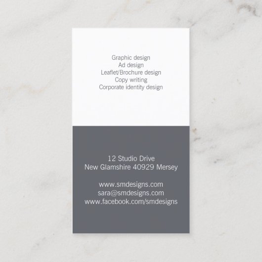 Two Tone Monogram名刺 名刺 (裏面)