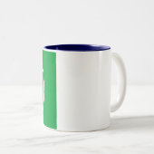 Two-Tone Mug – 画像を追加11 ozホワイトネイビー ツートーンマグカップ (正面右)